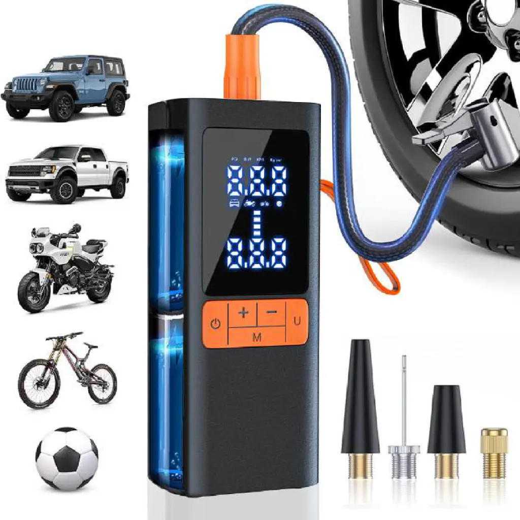 Cordless Tire Inflator with digital display